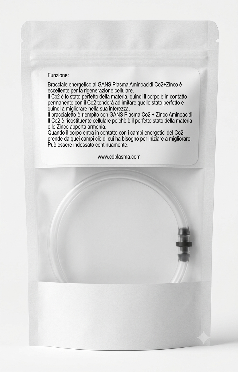 Braccialetto Energetico GANS Plasma CO2 Zinco