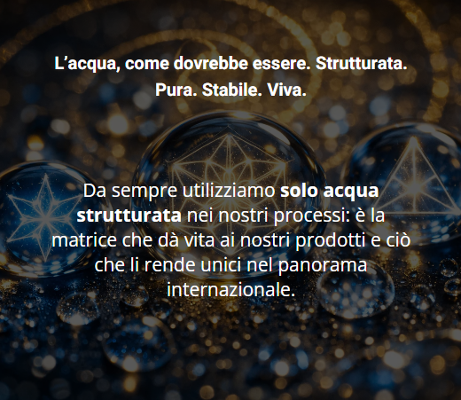 L'acqua strutturata: sfere di vetro con geometrie sacre