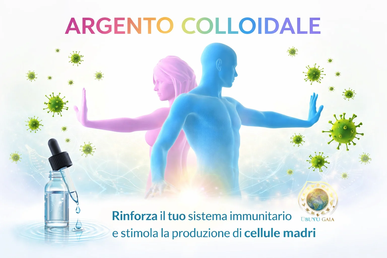 Argento colloidale 10 ppm Ubuntu Gaia