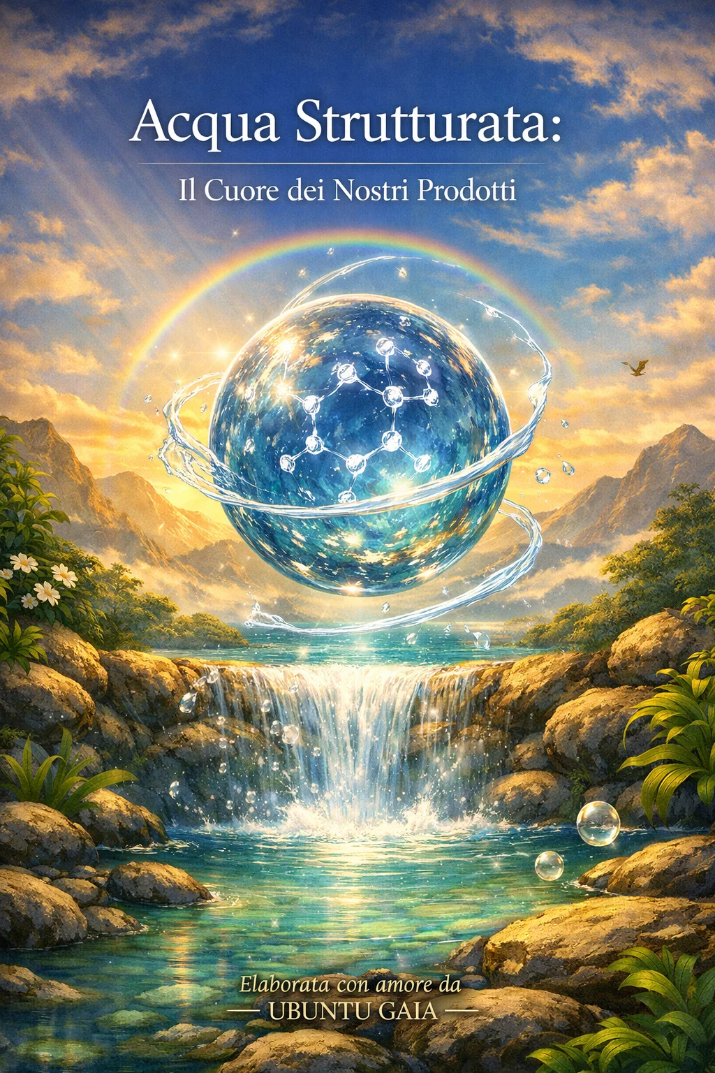 Copertina: Acqua Strutturata, il Cuore dei Nostri Prodotti - Ubuntu Gaia