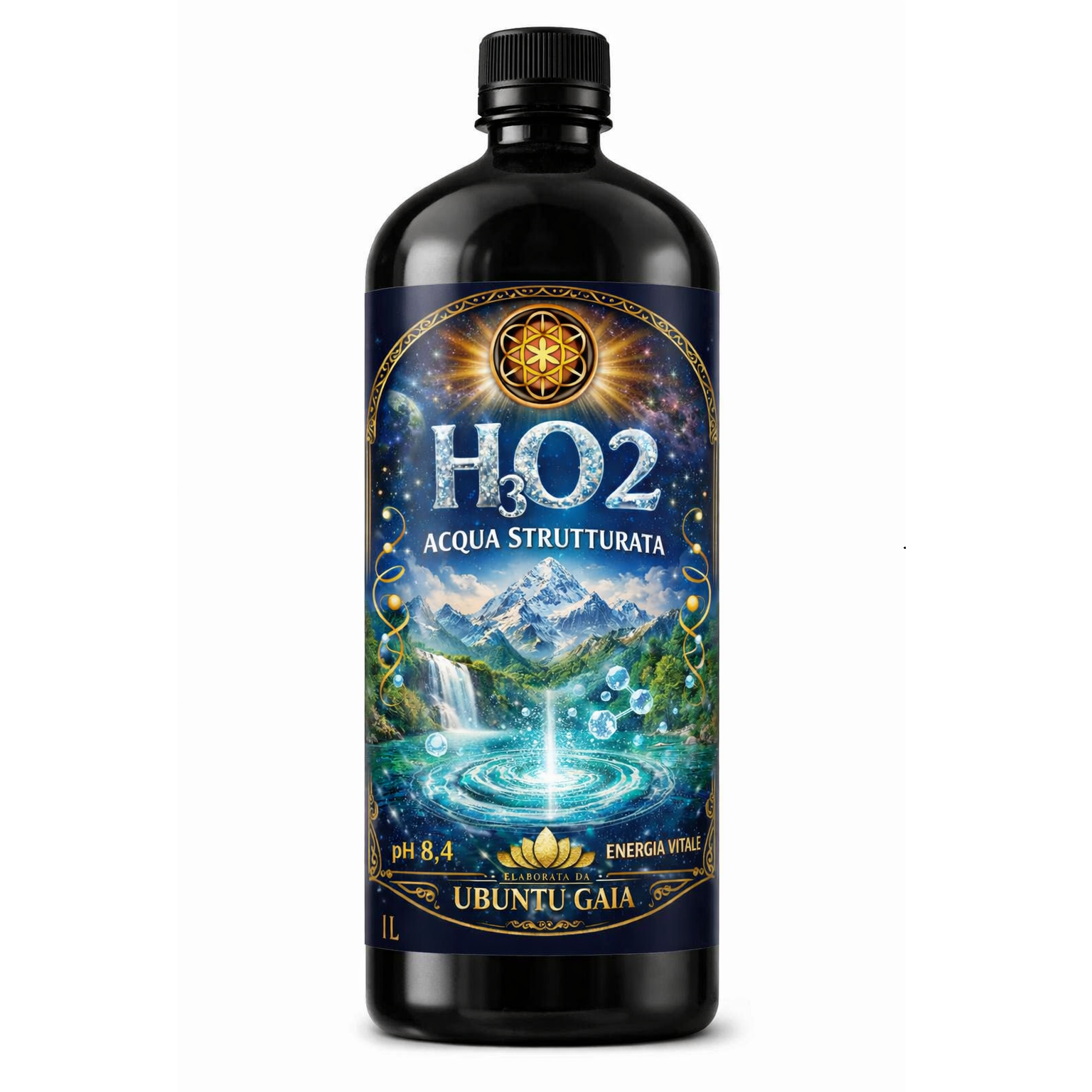Acqua Viva Strutturata H3O2 pH 8,4 (1 litro)