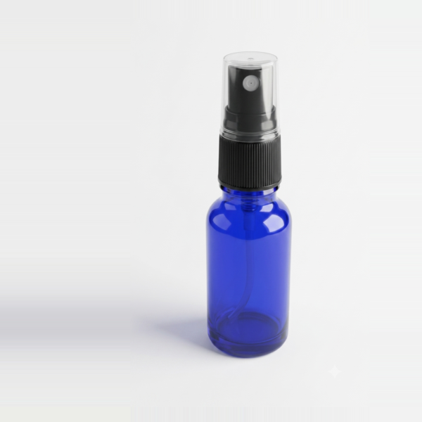 Boccetta Vetro Blu con Nebulizzatore